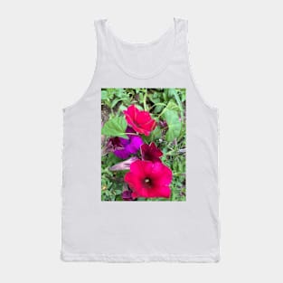 Multicolored Petunias Tank Top